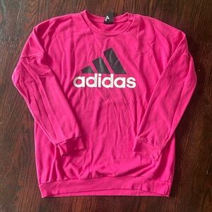 Medium Pink Adidas Crewneck